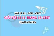 Giải Vật lí 11 trang 13 Chân trời sáng tạo SGK